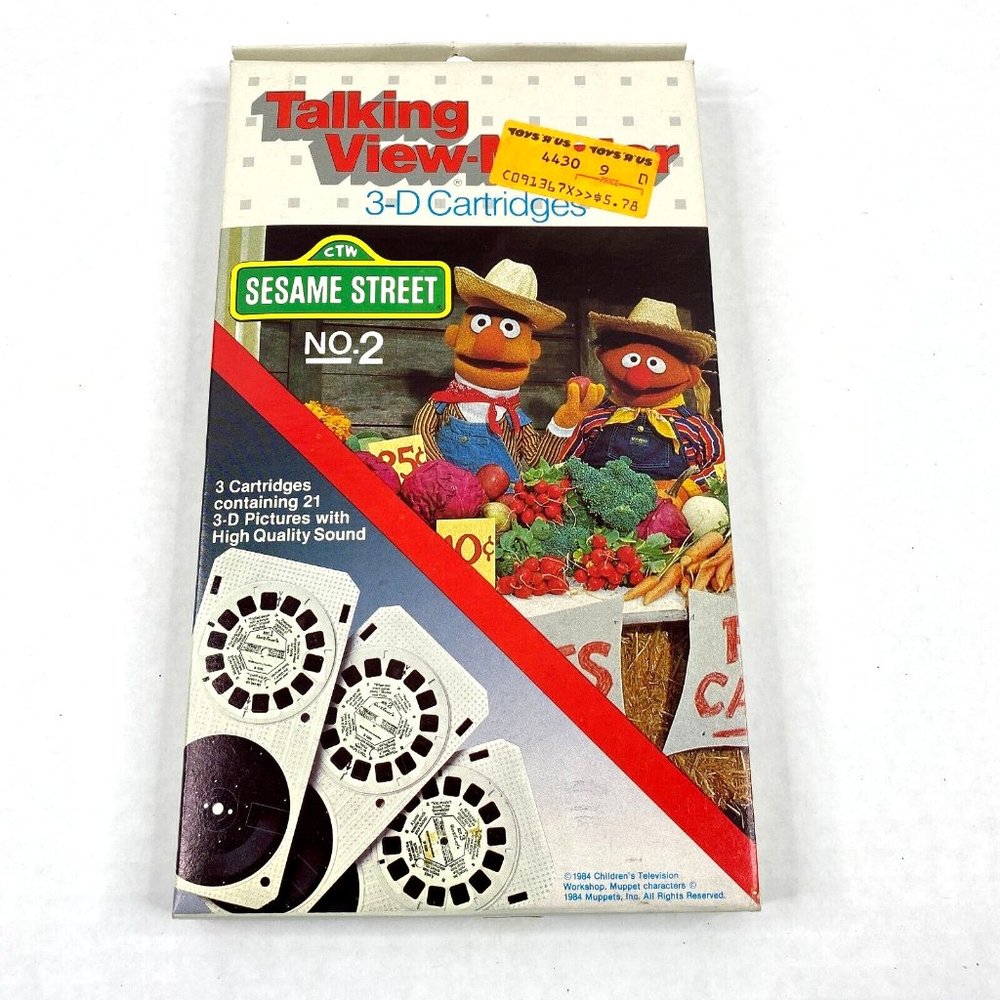 Talking View-Master Stereoview 3-D Sesame Street Muppets Jim Henson Vintage 4430